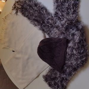 Winter Scarf and Hat Bundle of Three One Size